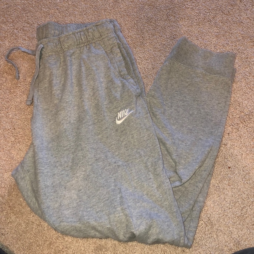 Grey Nike joggers